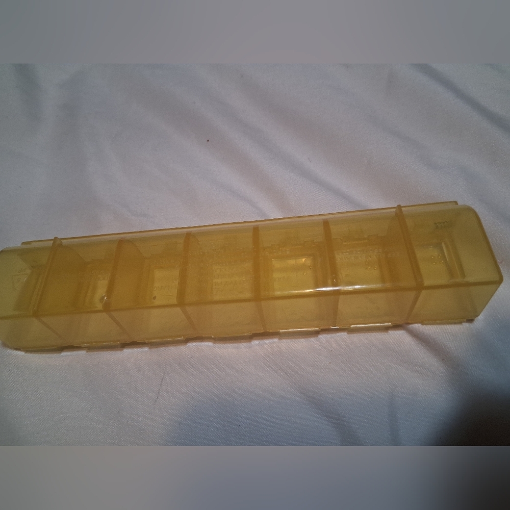 Weekly Yellow Pill Organizer - Picture 2 of 3